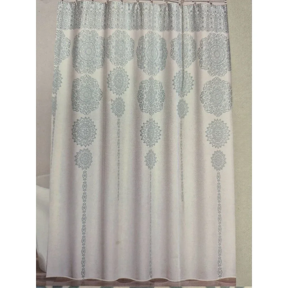 Lush Décor Stripe Medallion Shower Curtain 72